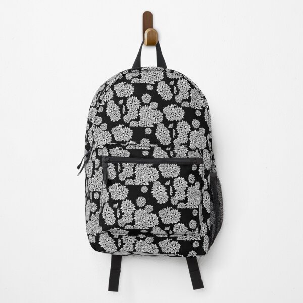 Item preview, Black and white floral pattern designed and sold by SoLittleSteph.