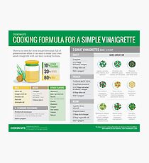 Cook Smarts' Simple Vinaigrette Cooking Formula Photographic Print