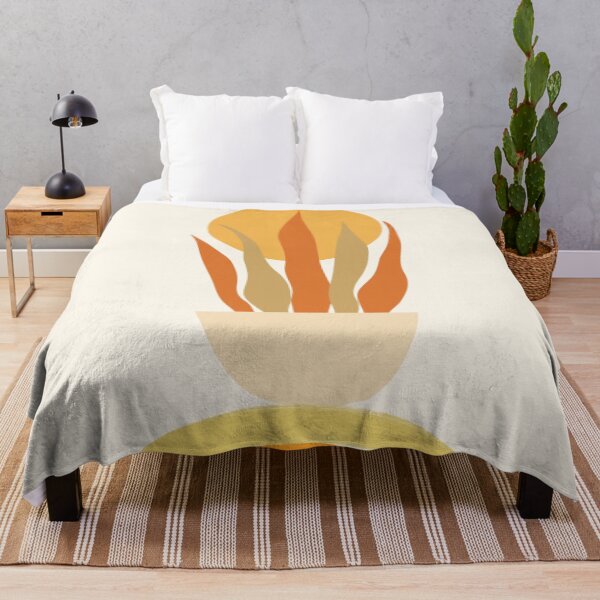 Item preview, Mid Century Sun Plant Artwork designed and sold by PriyanDecor.