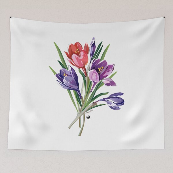 Item preview, Crocuses illustration designed and sold by Alexandra Kueny.