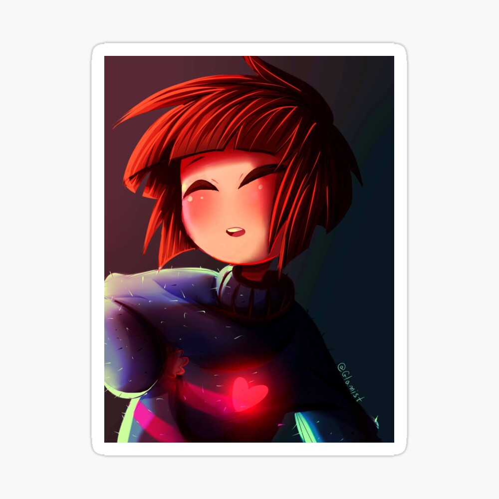 Undertale Frisk S Soul Greeting Card By Glamist Redbubble