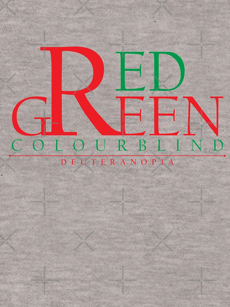 Thumbnail 6 of 6, Zipped Hoodie, Colourblind - Red Green [Roufxis-Rb] designed and sold by RoufXis.
