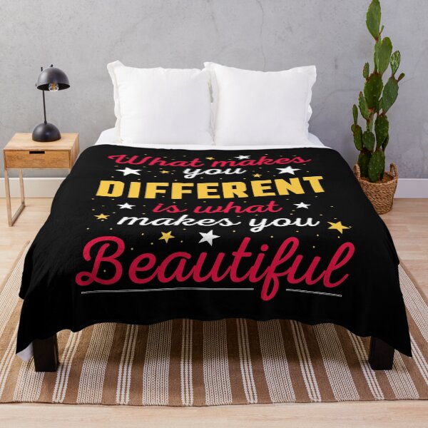 Item preview, What Makes You Different Is What Makes You Beautiful Positive Message designed and sold by sillyquestions.