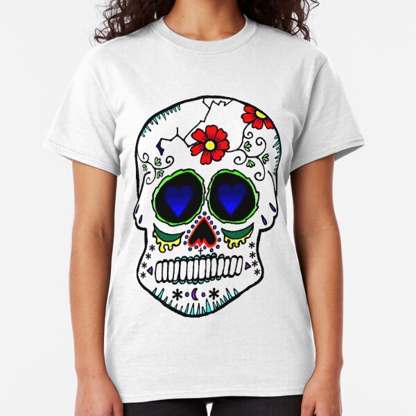 Day of the Dead Floral Vine Digital Print Skull Skeleton Maxi Dress Costume M-XL