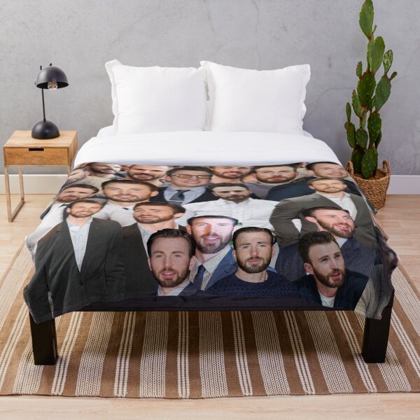 "chris evans photo collage " Throw Blanket for Sale by mahmoudrakha