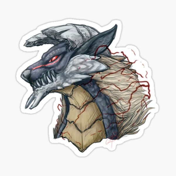 Stygian Zinogre S Hunt Sticker By RyeTaran Redbubble   St,small,507x507 Pad,600x600,f8f8f8.u2 