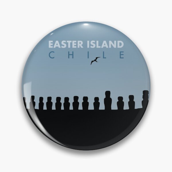 Item preview, Easter Island Rapa Nui Minimalist Art - Chile Gift designed and sold by PilgrimageShop.