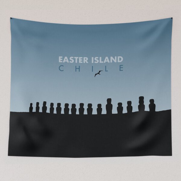 Item preview, Easter Island Rapa Nui Minimalist Art - Chile Gift designed and sold by PilgrimageShop.