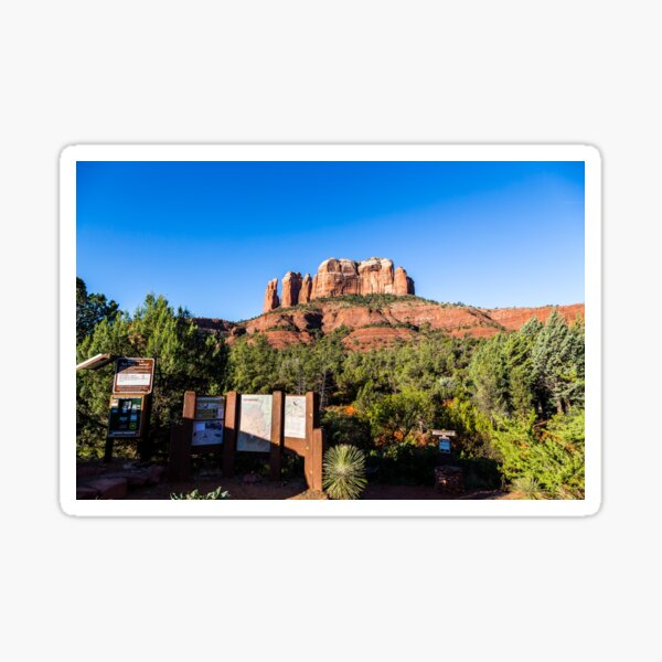Cathedral Rock - And So The Trail Begins! Sticker