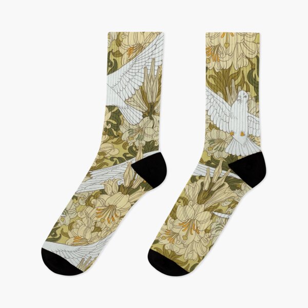 Aperçu de l'œuvre Oiseaux en motif de fleurs créée et vendue par Crayonjar.