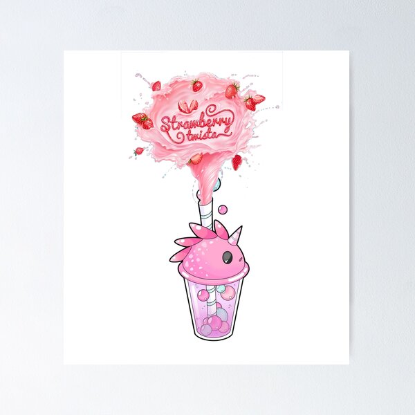 Item preview, kawaii milk with strawberry mix designed and sold by josephfanous.