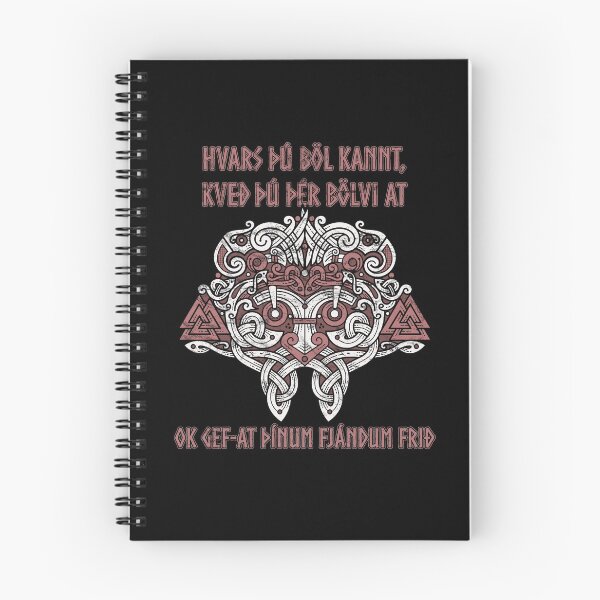 Item preview, Where You Recognise Evil, Speak Out Against It, Norse Sagas, Valknut, Odin, Elder Edda, Viking Gift designed and sold by Proverbial Wisdom Design.