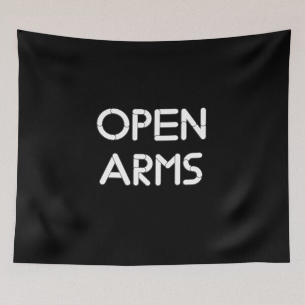 Item preview, Open Arms 2021 white typography. designed and sold by sahilkhan143.
