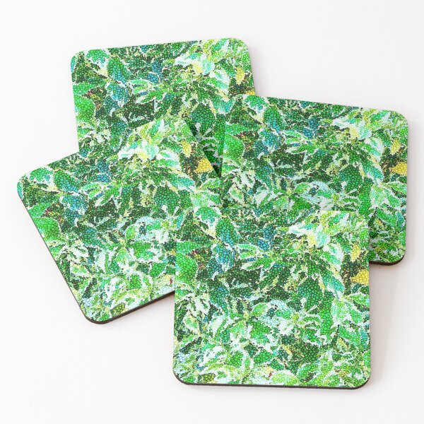 Item preview, Shades of green and yellow colored mosaic bubbles  designed and sold by Manoroma.