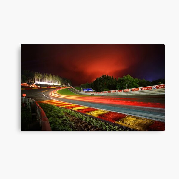 Spa Francorchamps at night Canvas Print