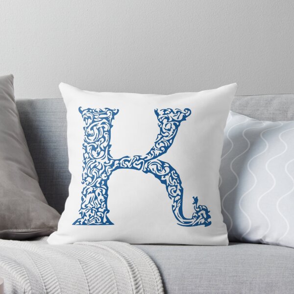 Item preview, Blue Monogram - Letter "K" designed and sold by RoamingRabbit.