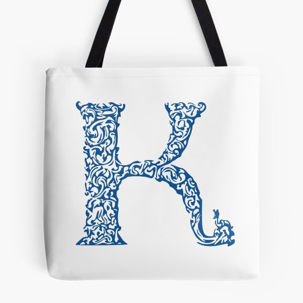 Item preview, Blue Monogram - Letter "K" designed and sold by RoamingRabbit.