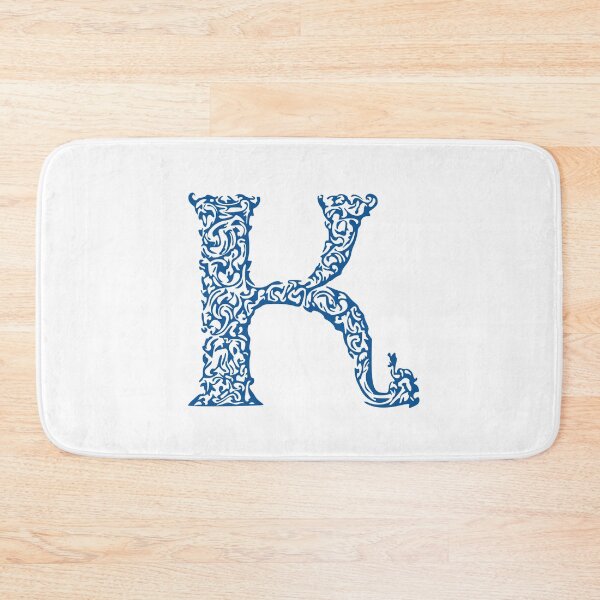 Item preview, Blue Monogram - Letter "K" designed and sold by RoamingRabbit.