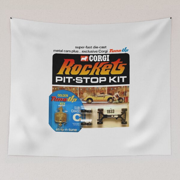Item preview, DIE CAST TOY CAR ROCKETS PACKAGING designed and sold by ThrowbackAds.