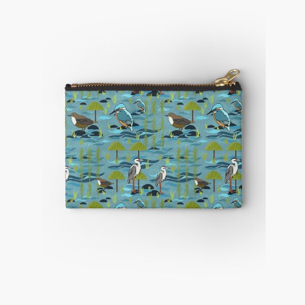 Item preview, Riverside birds kingfisher, heron and dipper.   View from my window. designed and sold by sueshorman.