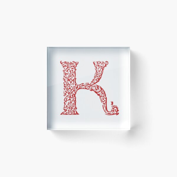 Item preview, Red Monogram - Letter "K" designed and sold by RoamingRabbit.