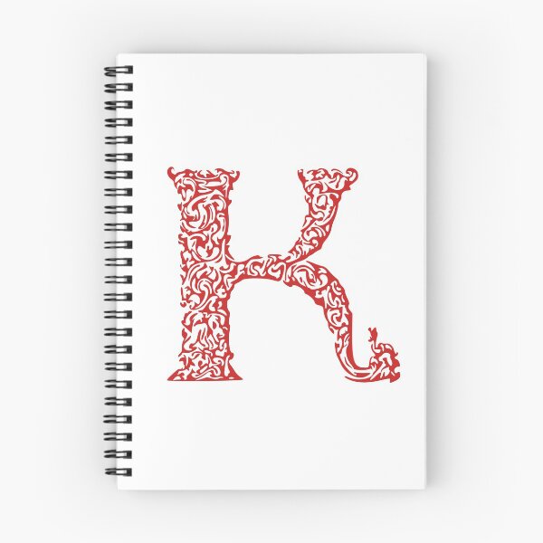 Item preview, Red Monogram - Letter "K" designed and sold by RoamingRabbit.