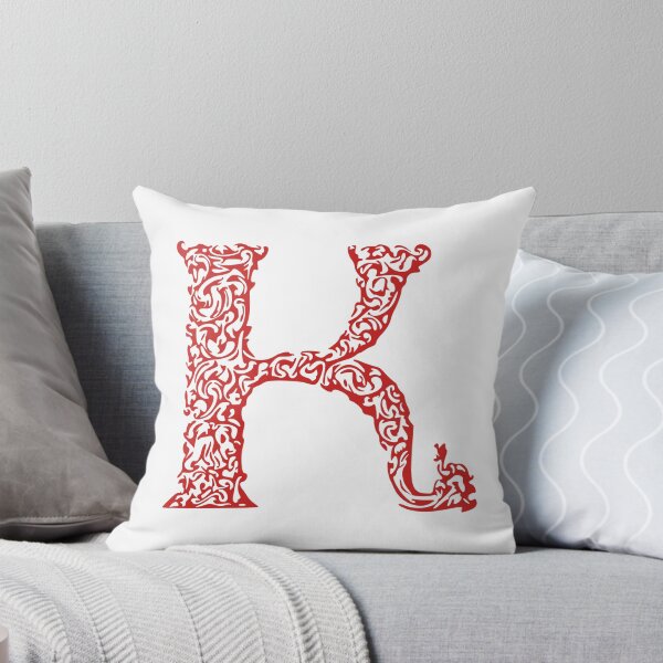 Item preview, Red Monogram - Letter "K" designed and sold by RoamingRabbit.