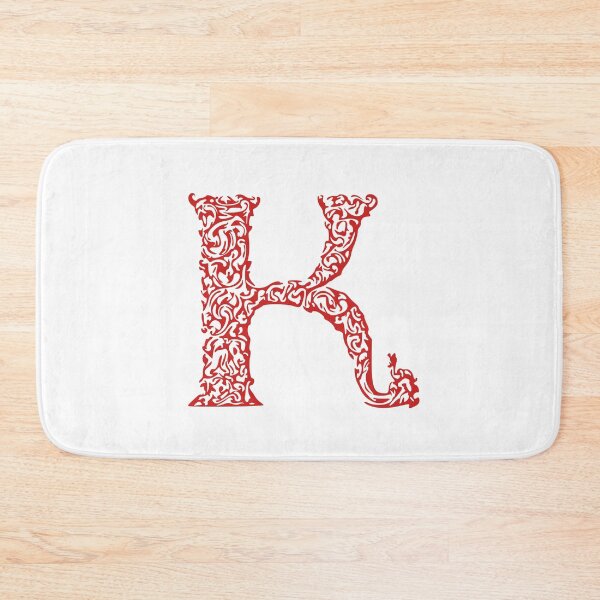 Item preview, Red Monogram - Letter "K" designed and sold by RoamingRabbit.