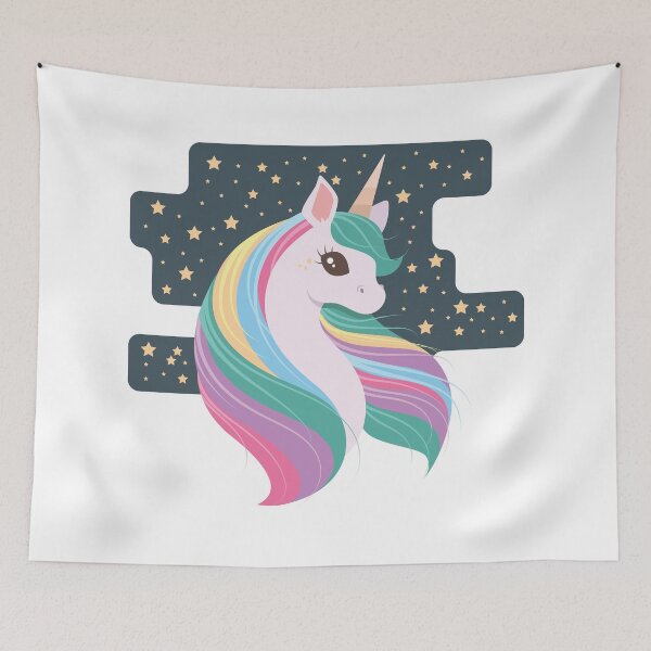 Item preview, Unicorn with starry background designed and sold by GazingNeko.