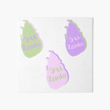 Item preview, Pastel Sri Lanka Map Silhouette designed and sold by floweryhaven.