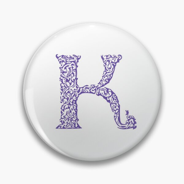 Item preview, Purple Monogram - Letter "K" designed and sold by RoamingRabbit.