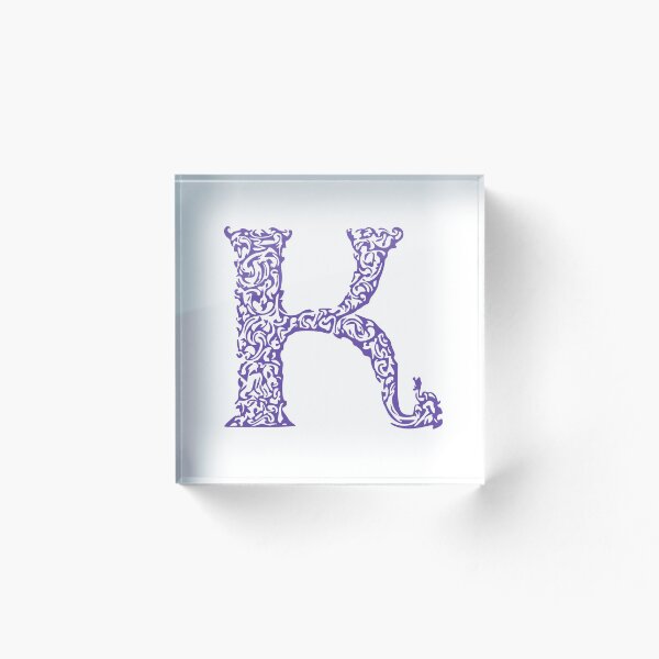 Item preview, Purple Monogram - Letter "K" designed and sold by RoamingRabbit.