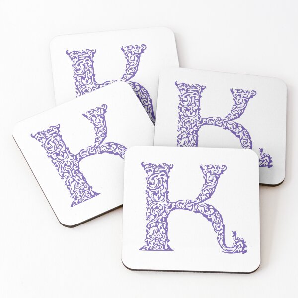 Item preview, Purple Monogram - Letter "K" designed and sold by RoamingRabbit.