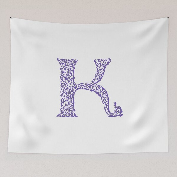 Item preview, Purple Monogram - Letter "K" designed and sold by RoamingRabbit.