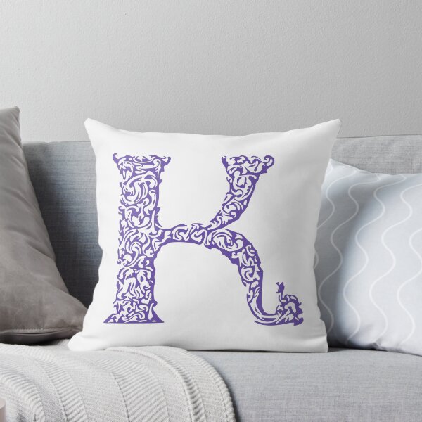 Item preview, Purple Monogram - Letter "K" designed and sold by RoamingRabbit.