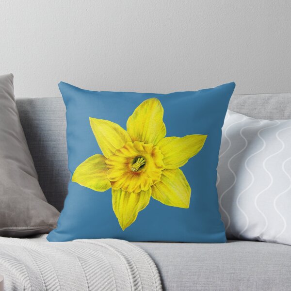 Item preview, Spring daffodil single flowerhead watercolor art designed and sold by Sarah Trett.