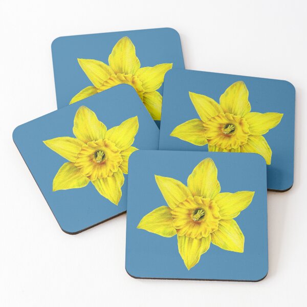 Item preview, Spring daffodil single flowerhead watercolor art designed and sold by Sarah Trett.