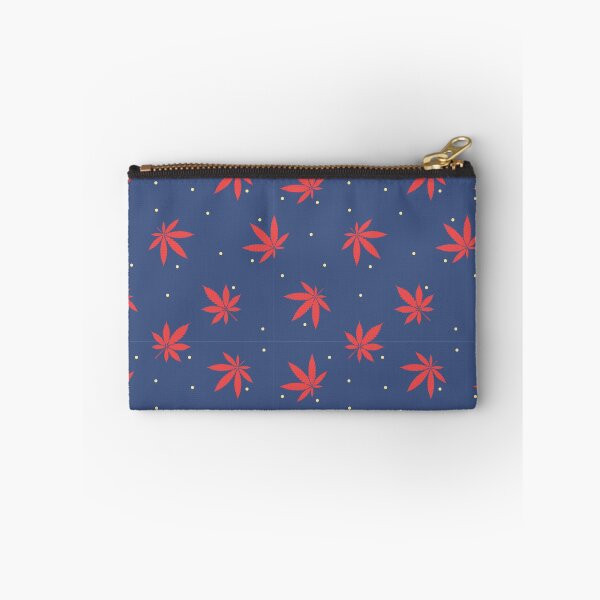 Item preview, Blue and Red Leaf Cannabis Marijuana Weed Pattern designed and sold by RastaMerch.
