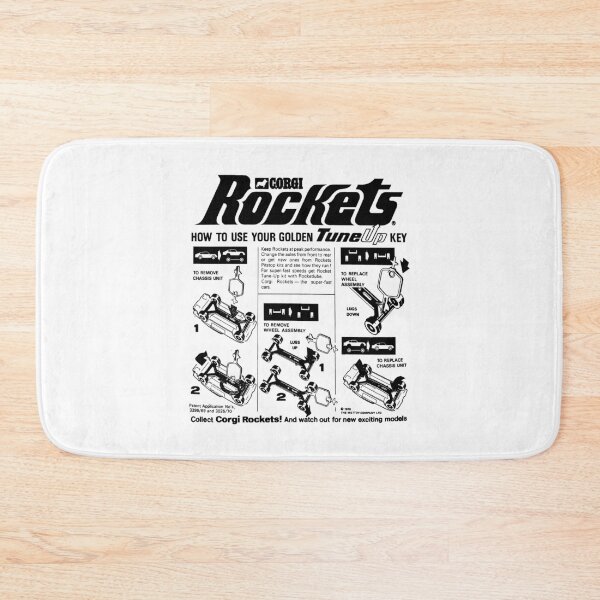 Item preview, DIE CAST TOY CAR ROCKETS PACKAGING designed and sold by ThrowbackAds.