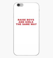 Vinilo o funda para iPhone ELEVAR A NIÑOS Y NIÑAS DE LA MISMA MANERA