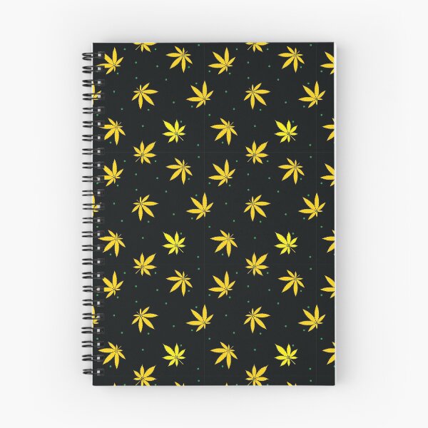 Item preview, Black and Yellow Leaf Cannabis Marijuana Weed Pattern designed and sold by RastaMerch.