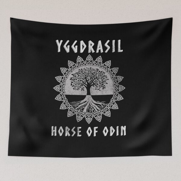Item preview, Yggdrasil, Horse of Odin, Norse Gods, Mythology, Poetic Edda, Sacred Tree, Vikings, Viking Gift designed and sold by Proverbial Wisdom Design.