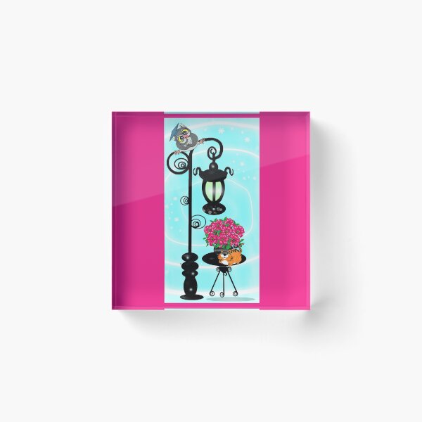 Item preview, leisure time - Owl and cat  designed and sold by Shirley cute art .