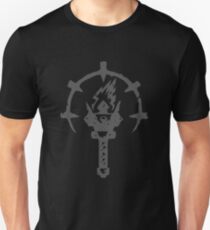 Iron Crowned Torch (on black) Unisex T-Shirt