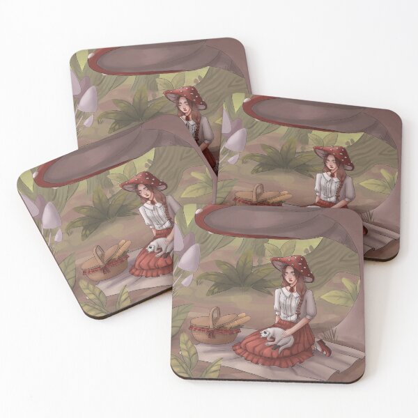 Item preview, Cottagecore mushroom girl designed and sold by MioMio Doodles.