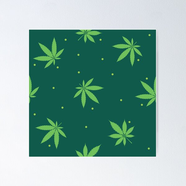 Item preview, Green Leaf Cannabis Marijuana Weed Pattern designed and sold by RastaMerch.
