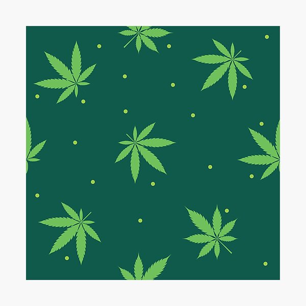 Item preview, Green Leaf Cannabis Marijuana Weed Pattern designed and sold by RastaMerch.