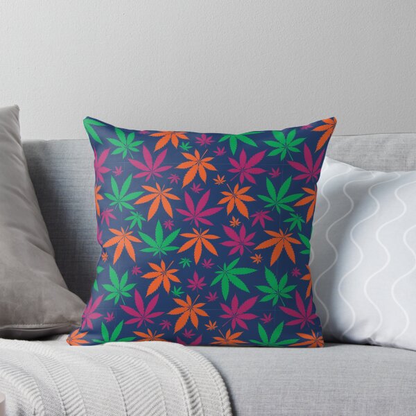 Item preview, Green Orange and Burgundy Leaf Cannabis Marijuana Weed Pattern designed and sold by RastaMerch.