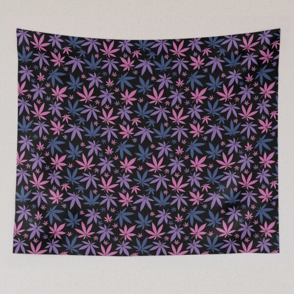 Item preview, Purple and Blue Leaf Cannabis Marijuana Weed Pattern designed and sold by RastaMerch.