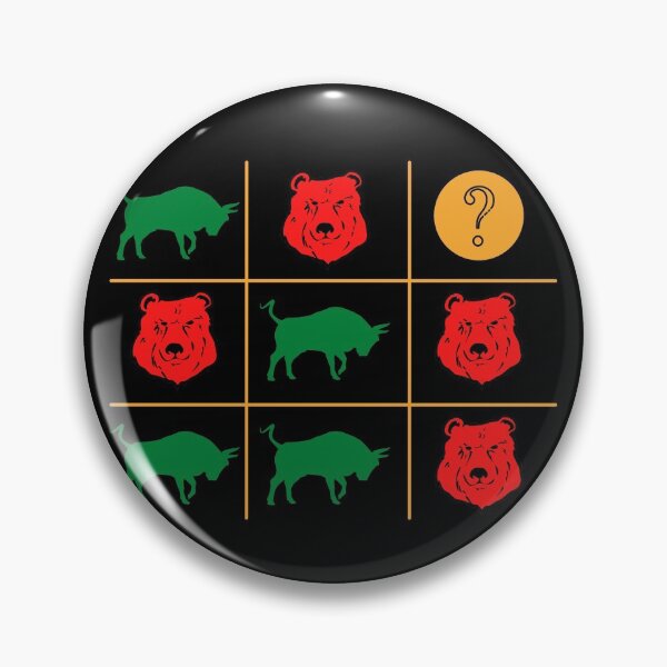 Item preview, PLAYING TIC TAC TOE TRADING GAME WITH BULL AND BEAR TRADER designed and sold by Awesome &  Affordable.